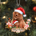Grandma And Grandkid Mom And Kid Animal Collection Personalized Acrylic Ornament
