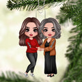Grandma Adult Granddaughter Holding Hand Personalized Acrylic Ornament